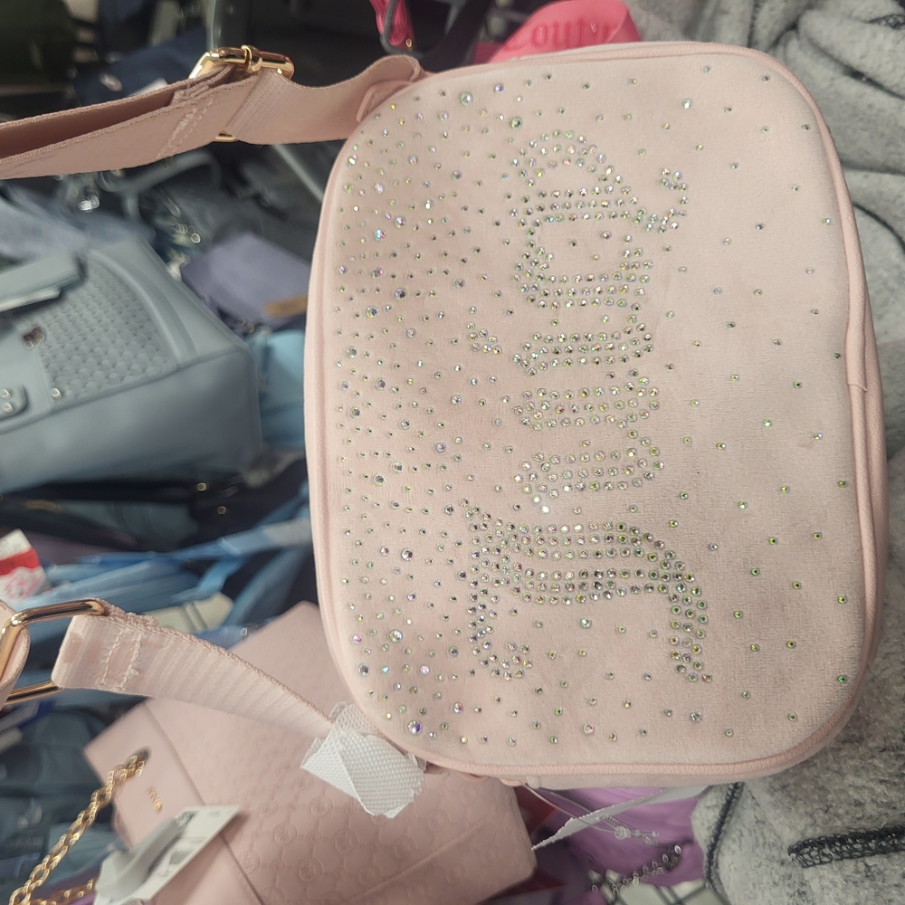 Juicy Couture Pink Sparkle Crossbody Bag